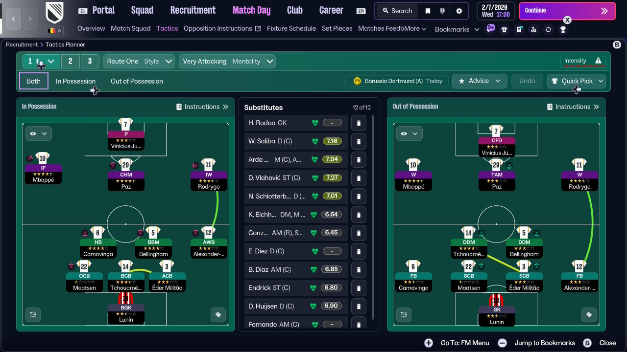 4-2-3-1 tactic