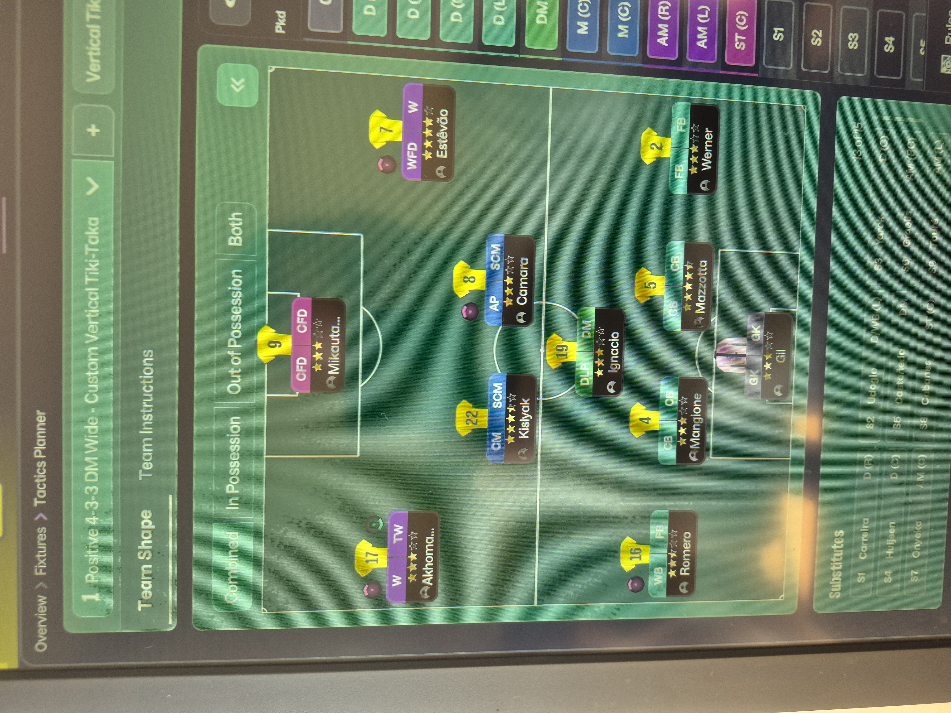 4-3-3 DM Wide tactic