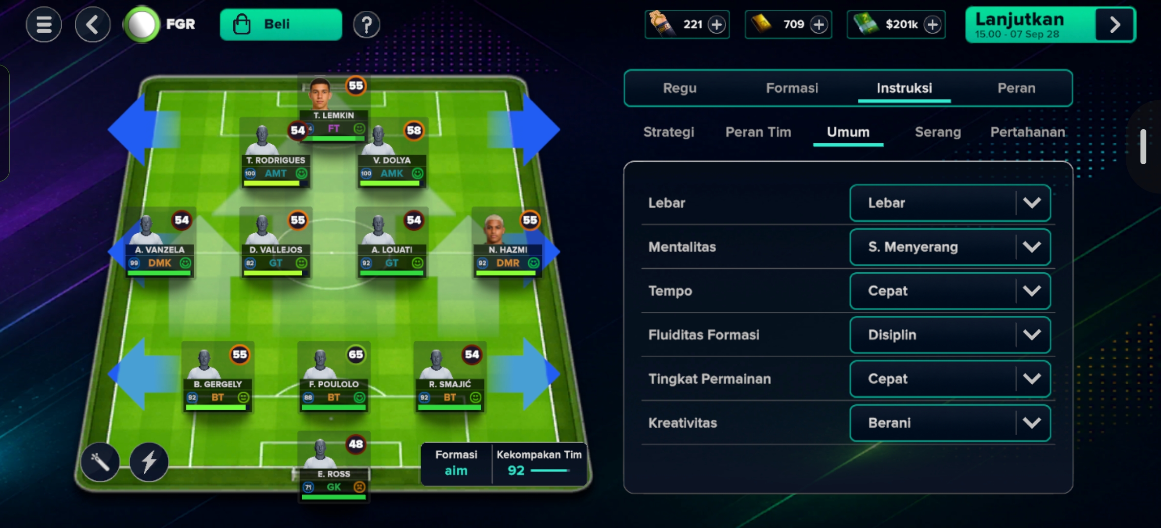 4-2-3-1 tactic