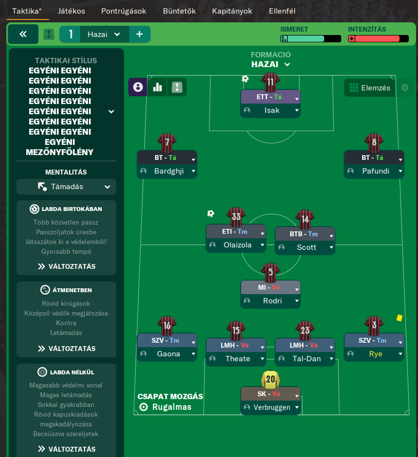 4-2-3-1 Wide tactic screenshot