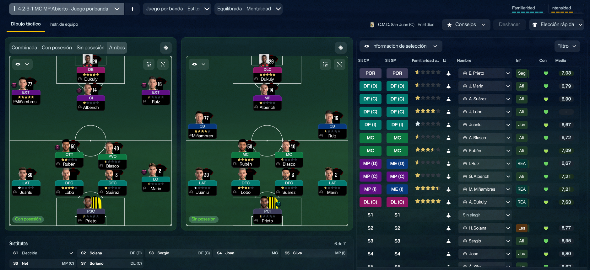 4-2-3-1 tactic