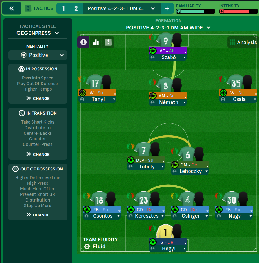 4-2-3-1 DM Wide tactic