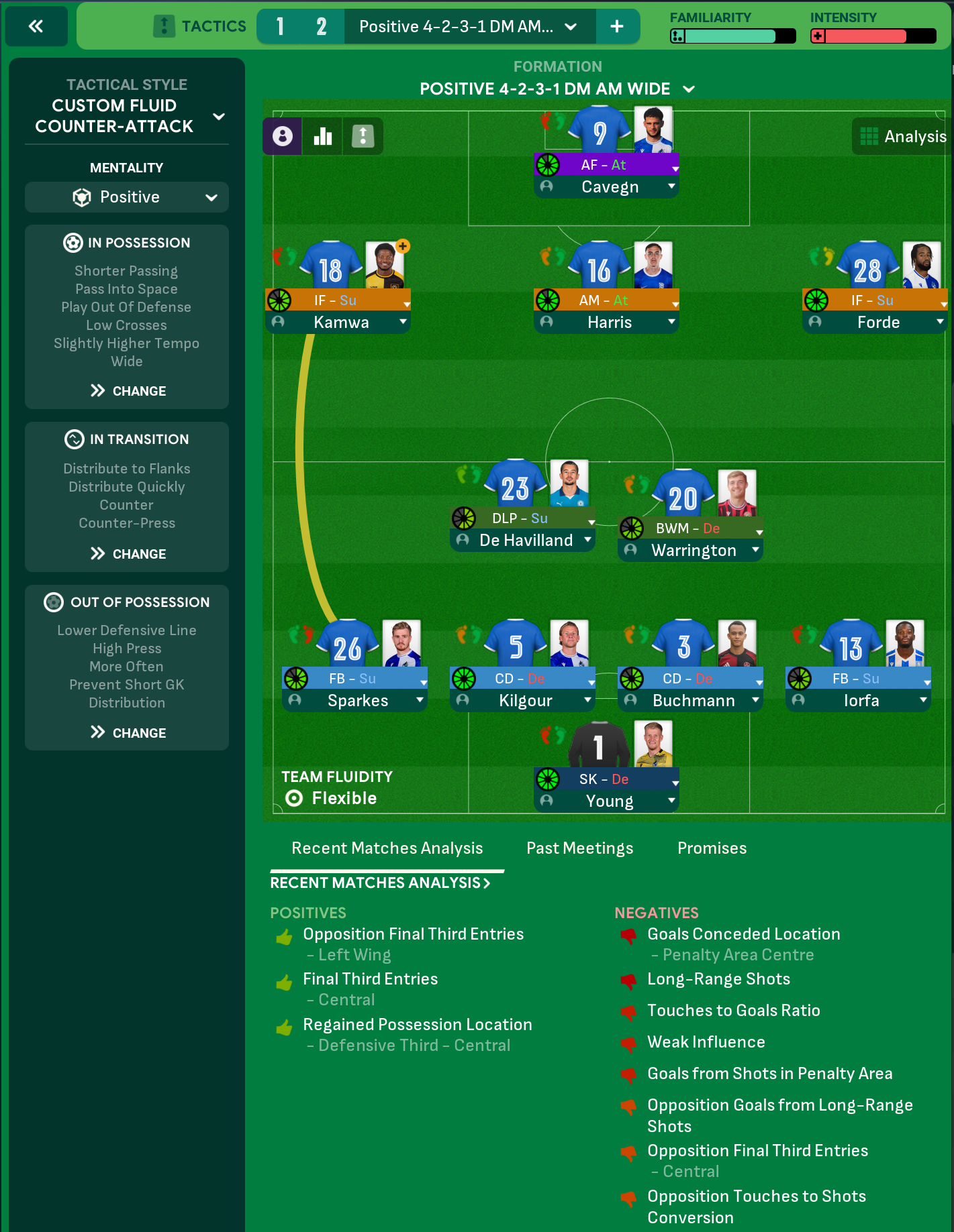 4-2-3-1 DM AM Wide tactic