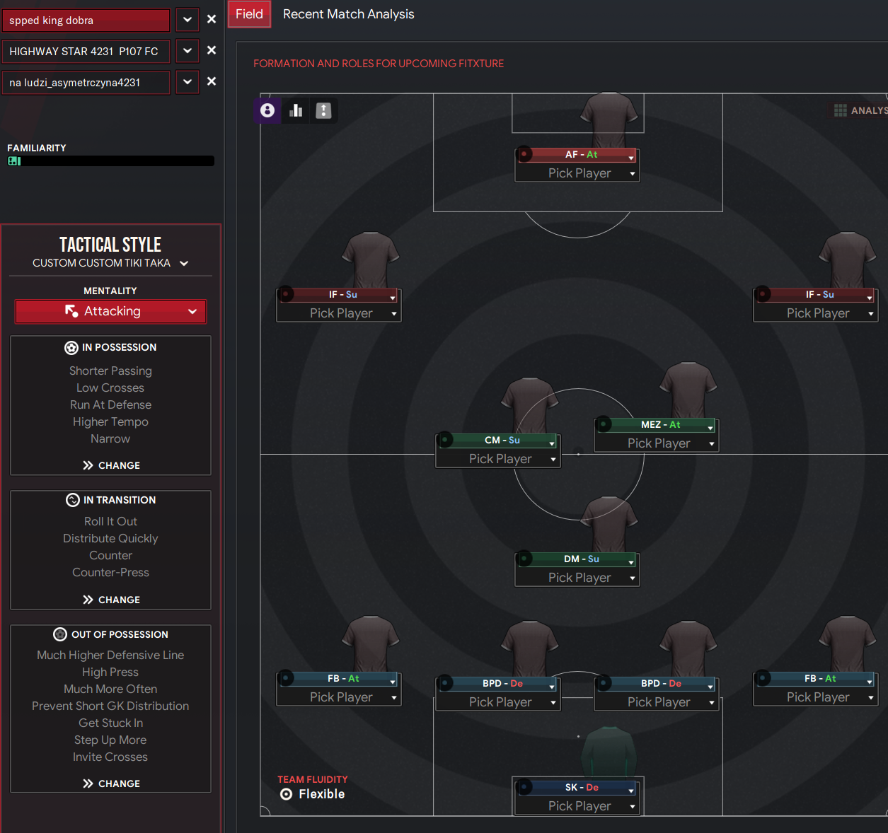 4-2-3-1 Wide tactic