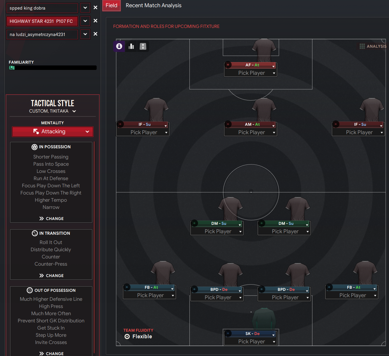 4-2-3-1 tactic