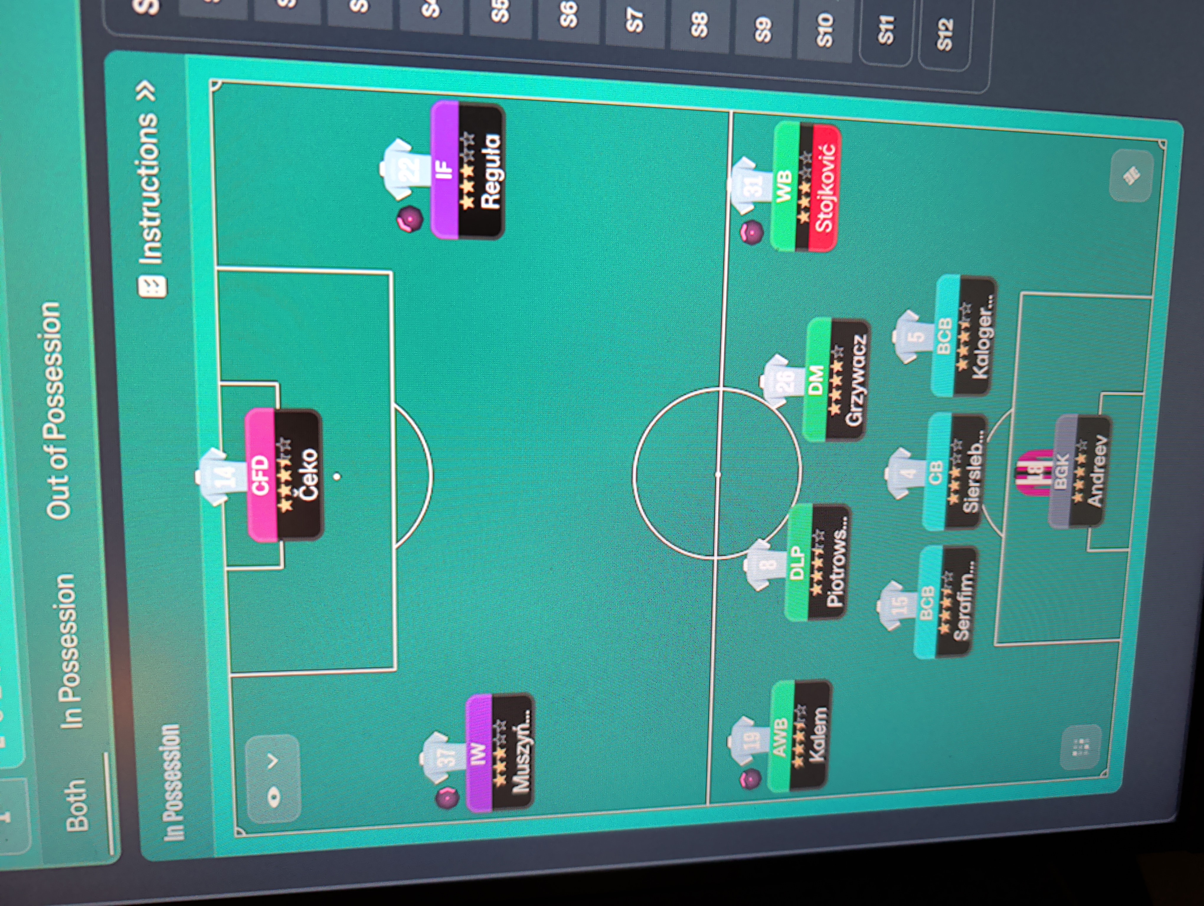 4-2-3-1 Wide tactic