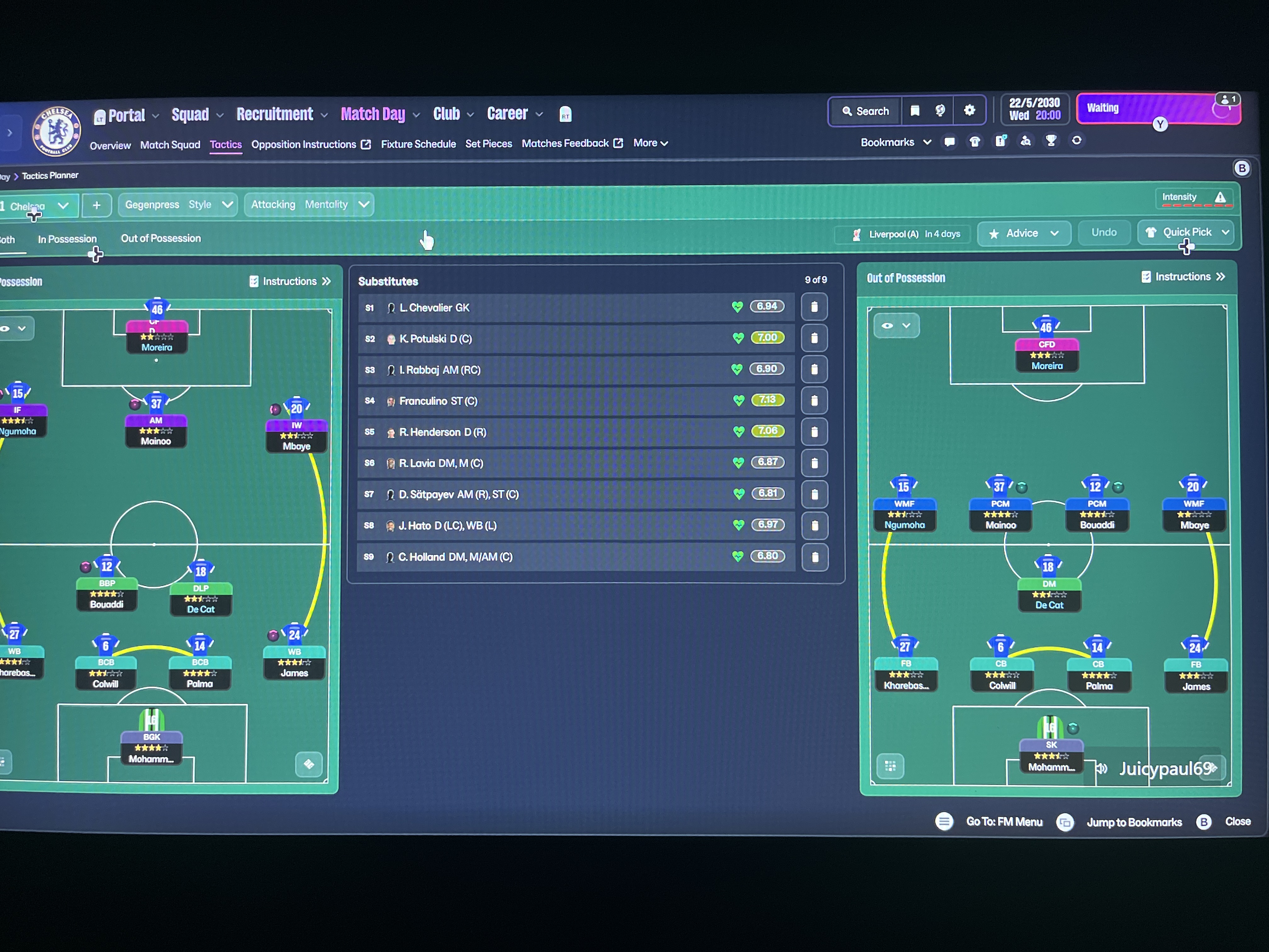 4-2-3-1 Wide tactic