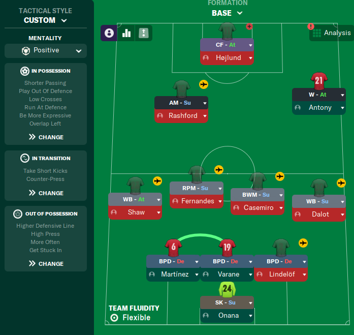 4-2-3-1 Wide tactic screenshot