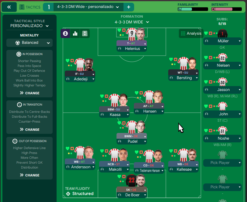 4-3-3 DM Wide tactic